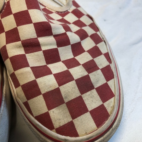 Vans Checkerboard Sneakers, used condition Men’s 7.5 Women’s 9 - Picture 7 of 14